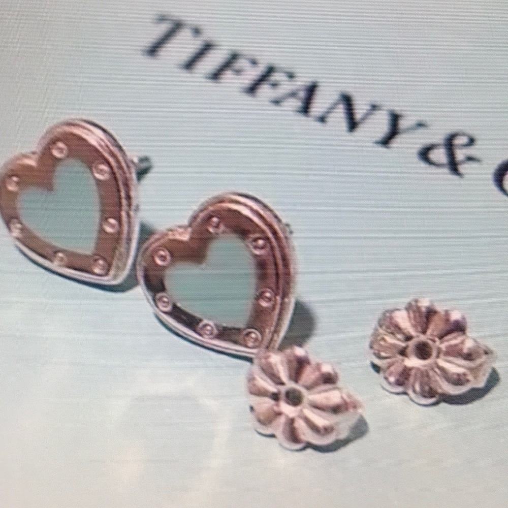 Tiffany & Co Heart and Flower Earrings